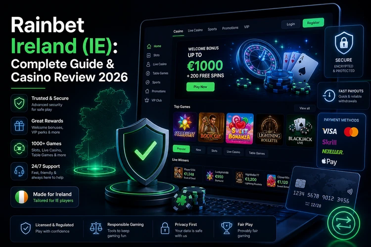 Rainbet Ireland (IE): Complete Guide & Casino Review 2026
